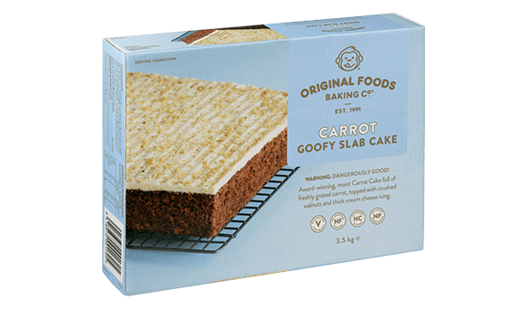 Original Foods Baking Co	Carrot Iced Slab Cake	3.5kg