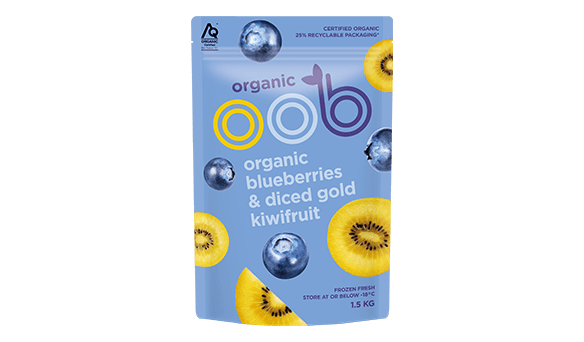 OOB Organic Blueberries & Gold Kiwifruit 1.5kg