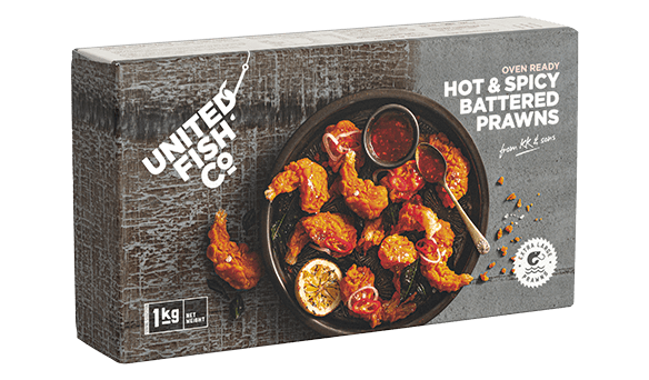 United Fish Co Hot & Spicy Prawns 1kg