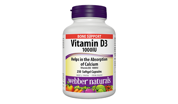 Webber Naturals	Vitamin D 1000IU	250 count