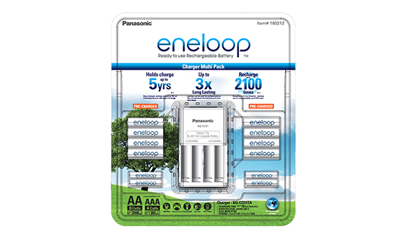 Panasonic	Eneloop Rechargeable Pack	12 pack
