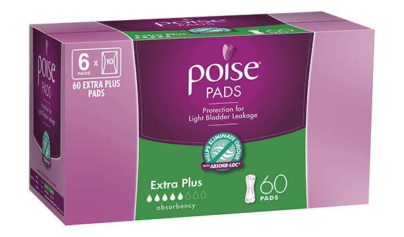 Poise	Extra Plus Pads	60 pads