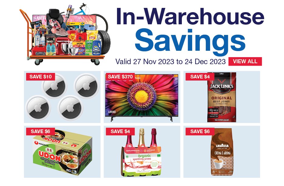 warehouse Savinngs-Active: 27 November 2023 to 24 December 2023