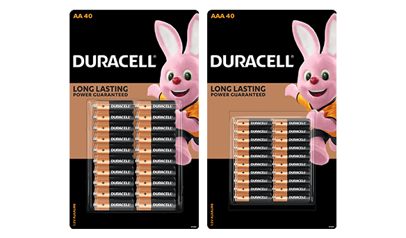 Duracell AA and/or AAA Batteries 40 pack