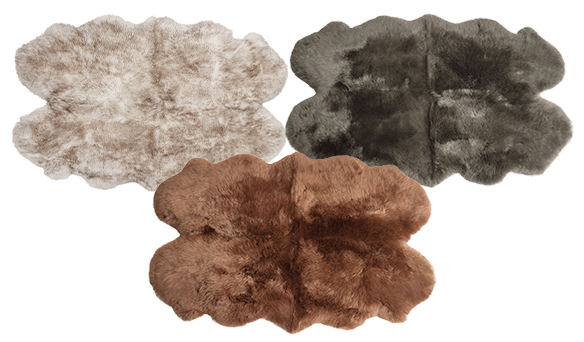 Windward Sheepskin Quad Rug 180cm x 110cm