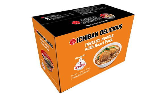 Ichiban Bowl Noodles Roast Pork 6 x 200g