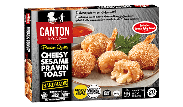 Canton Road Cheesy Sesame Prawn Toast 20 pack, 860g