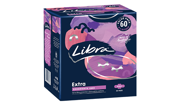 Libra Goodnights Extra Large Pads 60 count