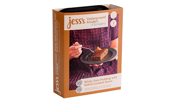 Jess's Underground Kitchen Sticky Date Puddy With Salted Caramel Sauce 550g