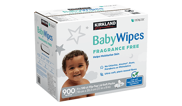 Kirkland Signature Tencel Fragrance Free Baby Wipes 900 sheets
