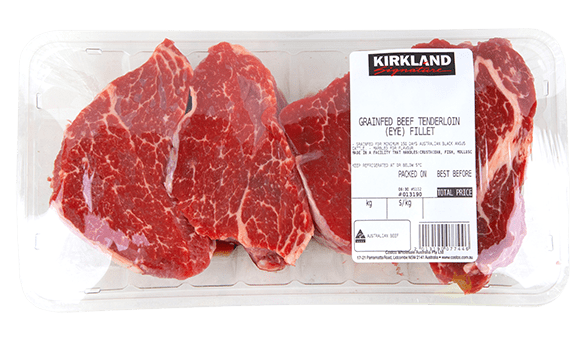Kirkland Signature Beef Tenderloin Fillet 