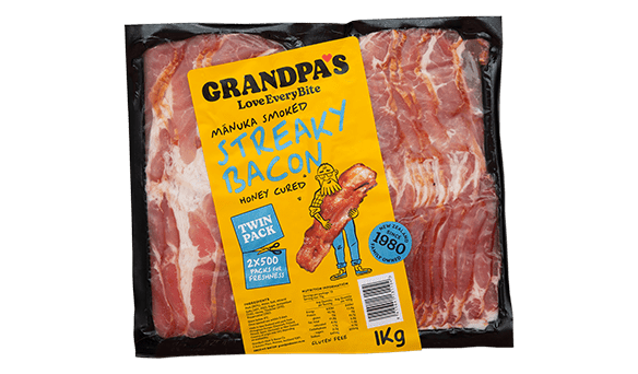 Grandpa Streaky Bacon 1kg