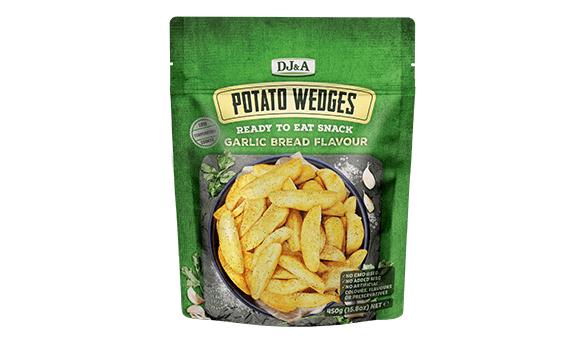 DJ&A Potato Garlic Wedges 450g