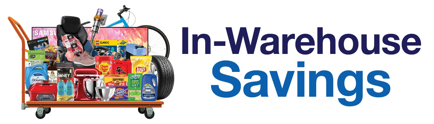 in-warehouse savings for members only