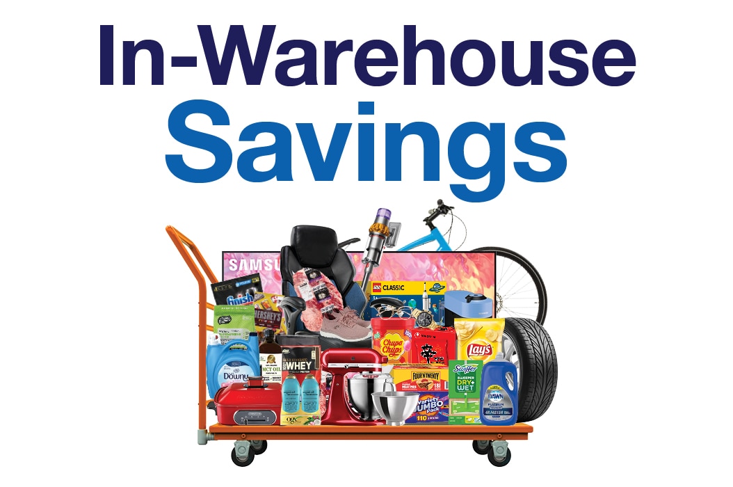 in-warehouse savings for members only