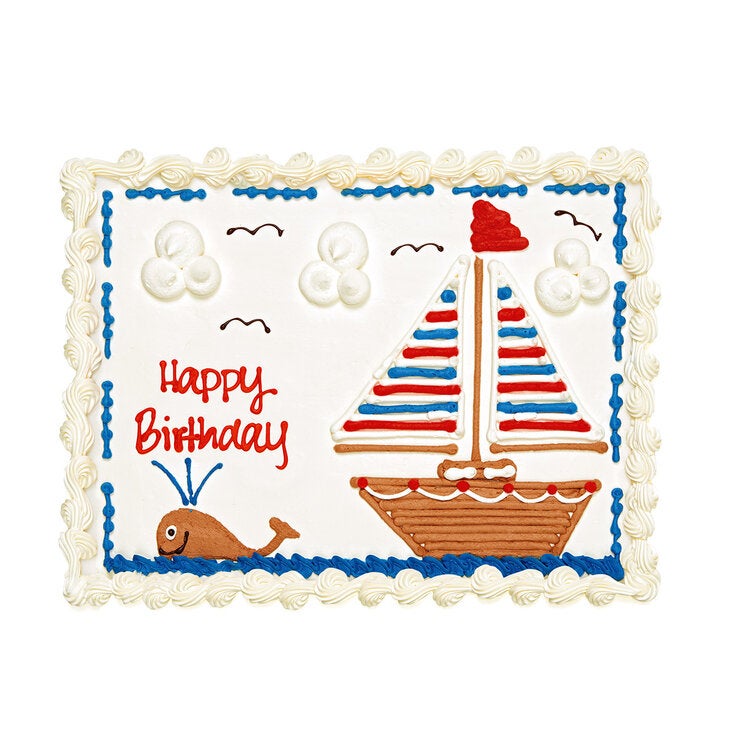 Happy Birthday - Sailboat Cake Happy Birthday - Sailboat Cake
