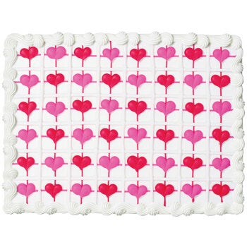 Scored Heart Cake