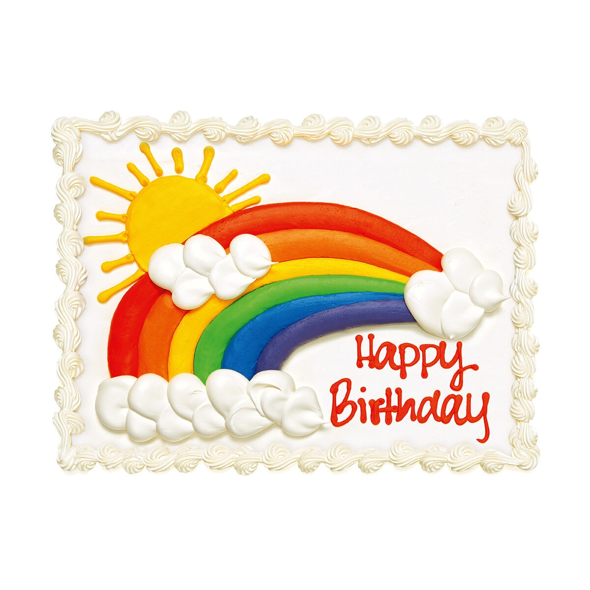 Happy Birthday - Rainbow Cake