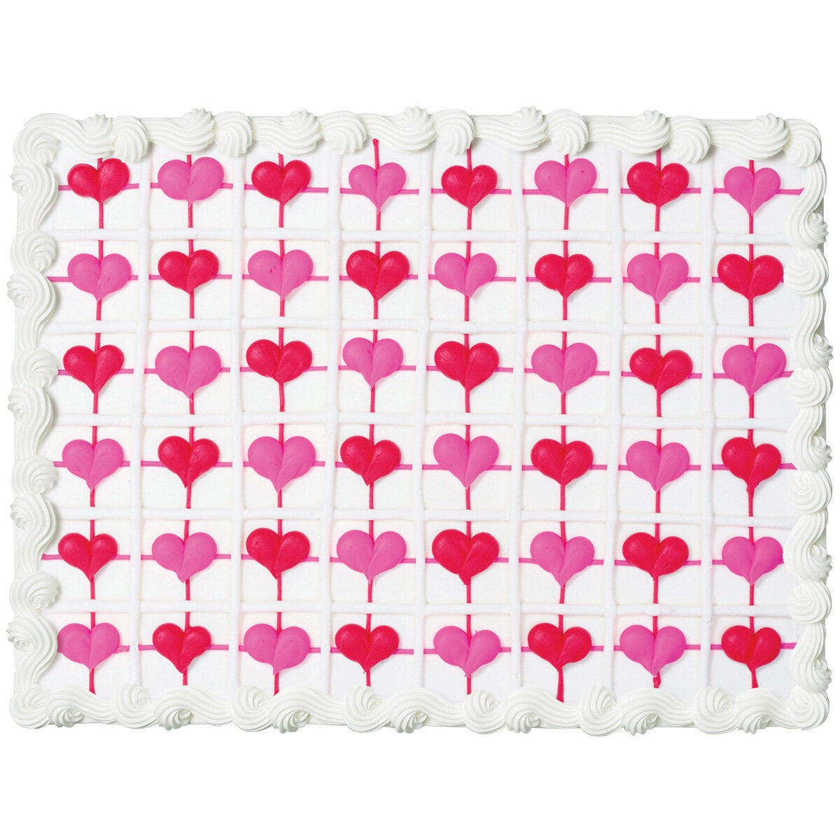 Scored Heart Cake Scored Heart Cake