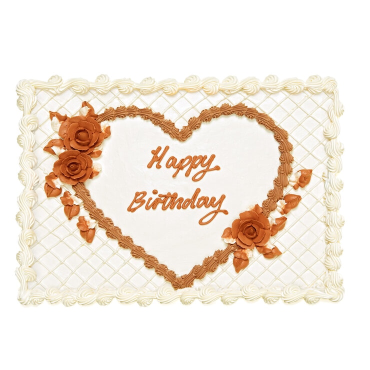 Happy Birthday - Choc Rose Cake Happy Birthday - Choc Rose Cake