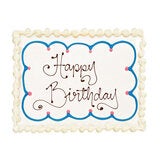 Happy Birthday - Outline Cake Happy Birthday - Outline Cake