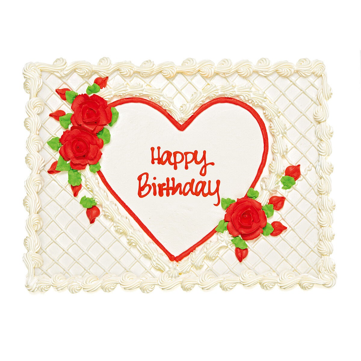 Happy Birthday - Heart Cake