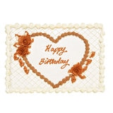 Happy Birthday - Choc Rose Cake Happy Birthday - Choc Rose Cake