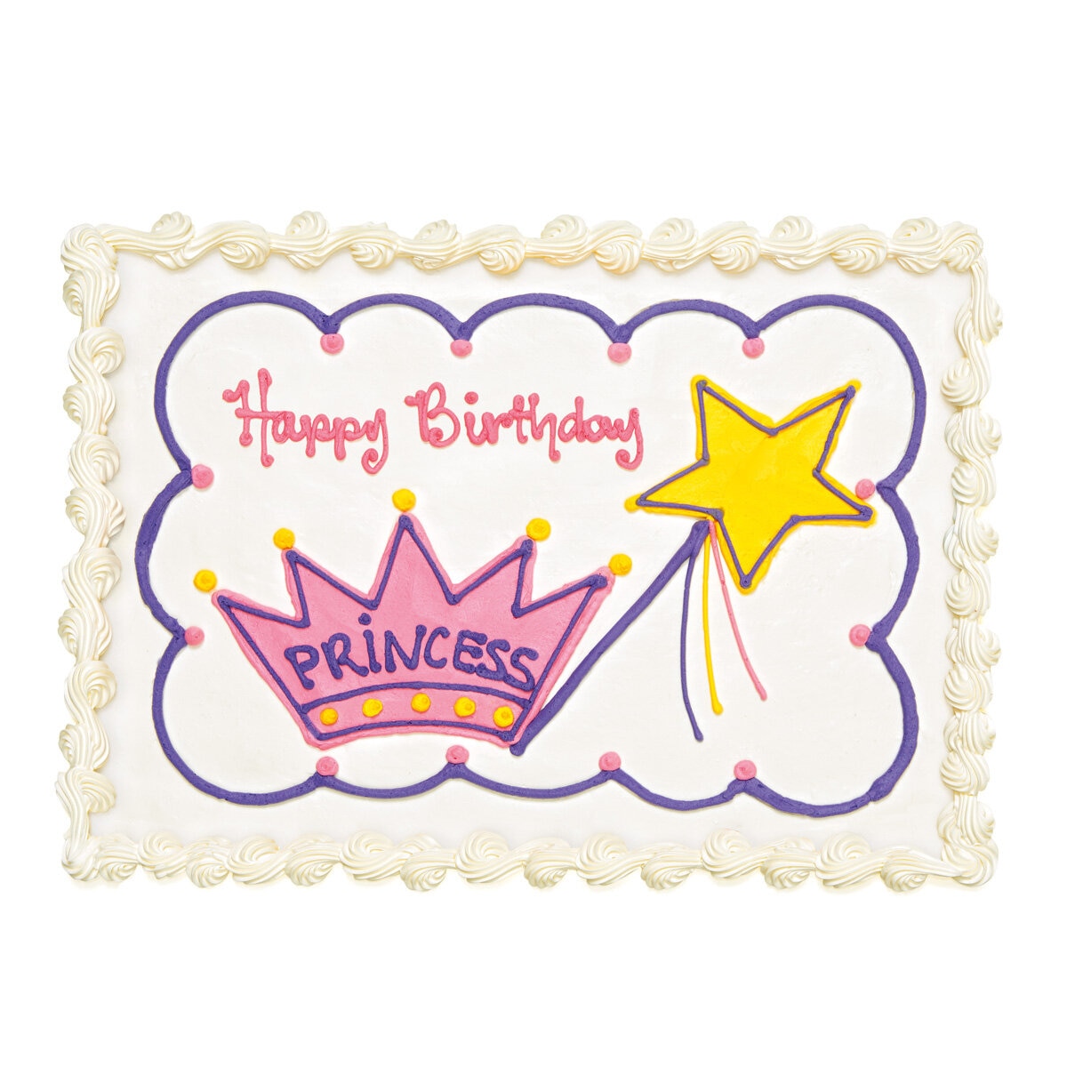 Happy Birthday - Princess Crown Cake Happy Birthday - Princess Crown Cake