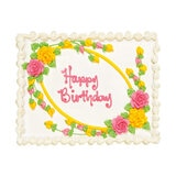 Happy Birthday - Floral Cake Happy Birthday - Floral Cake